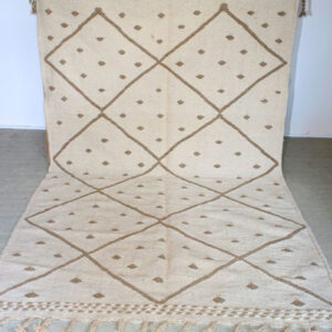 Kilim beige losanges & pois création KenzOumi