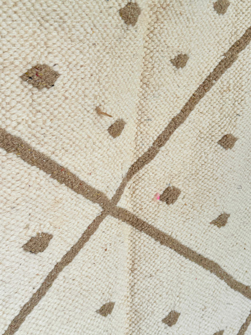 Kilim beige losanges & pois création KenzOumi – Image 2