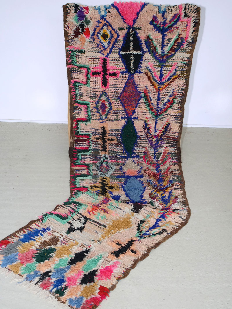 Tapis de couloir berbère Azilal vintage