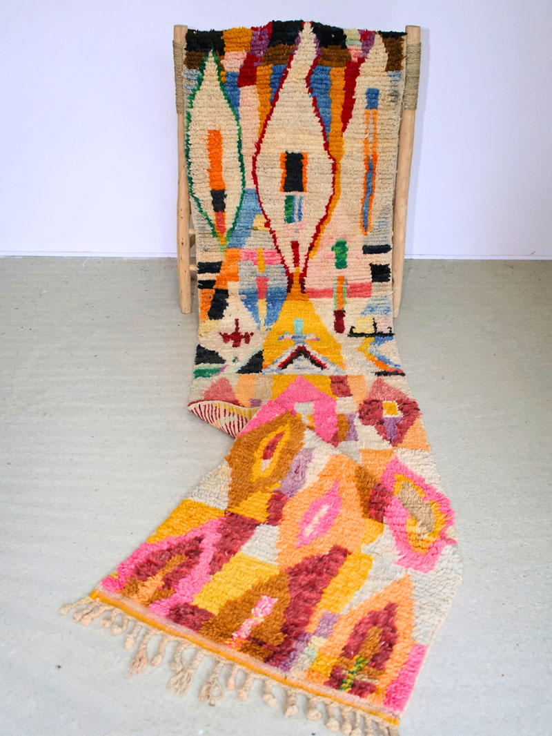 Tapis de couloir berbère Boujaad Klimt
